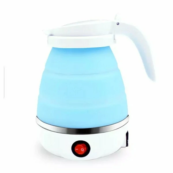 کتری سفری تاشو با جنس سیلیکون و ابعاد 19x8x1 سانتی‌متر و وزن 200 گرم