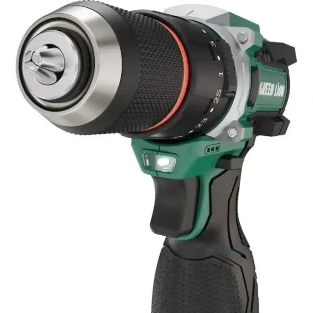 دریل چکشی شارژی گرین لاین مدل GD-15 Pro Drive با ۲ باتری ۱۸ ولت