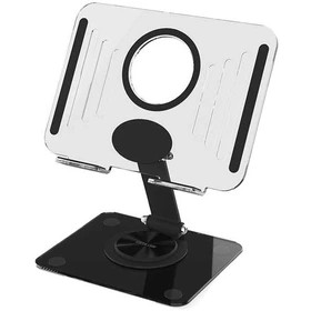 استند تبلت شفاف مدل 360° Rotating Foldable گرین لاین