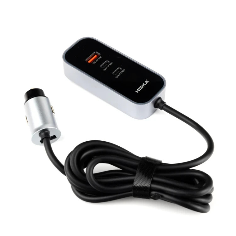 شارژر فندکی هیسکا مدل HCC328 ظرفیت ۱۲۰ وات
